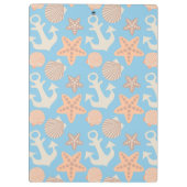 Pastellseemuster Klemmbrett (Rückseite)