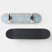 Pastellseemuster Skateboard (Horizontal)