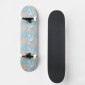 Pastellseemuster Skateboard (Vorderseite)