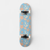 Pastellseemuster Skateboard (Vorderseite)