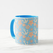 Pastellseemuster Tasse (Vorderseite Links)