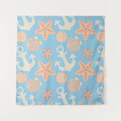 Pastellseemuster Wandteppich (Vorderseite (Horizontal))