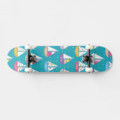 PastellSegelboot-Muster Skateboard (Horizontal)