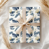 Pastellseife Petals Rosa Blau Geschenkpapier Set