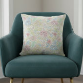 Pastellskizze Wasserfarbe Blumen Kissen