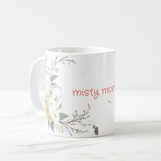 Pastellspiralkunst Kaffeetasse (Vorderseite Links)