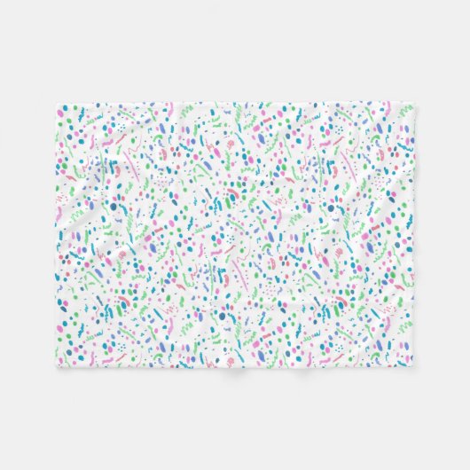 PastellSpritzerconfetti-Druck Fleecedecke (Vorderseite (Horizontal))