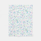 PastellSpritzerconfetti-Druck Fleecedecke (Vorderseite)