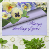 PastellStiefmütterchen ~ Küchen-Tuch # 2 Küchentuch (Gefaltet)