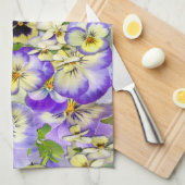 PastellStiefmütterchen ~ Küchen-Tuch Küchentuch (Viertel Falte)