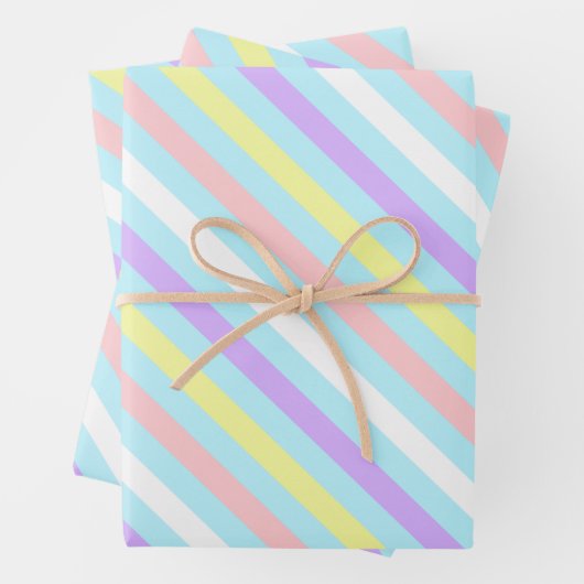 Pastellstreifen aus diagonalen Streifen Papier fla (Beispiel)