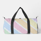 Pastellstreifen Duffle Bag (Vorderseite)