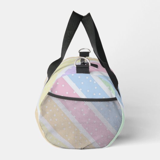 Pastellstreifen Duffle Bag (Rechts)
