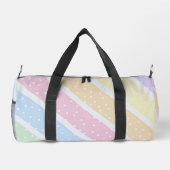 Pastellstreifen Duffle Bag (Rückseite)