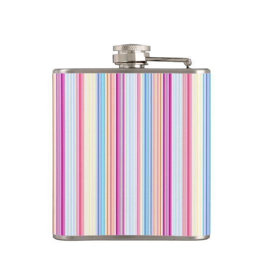 Pastellstreifen Flachmann (Rückseite)