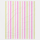 Pastellstreifen Fleecedecke (Vorderseite)