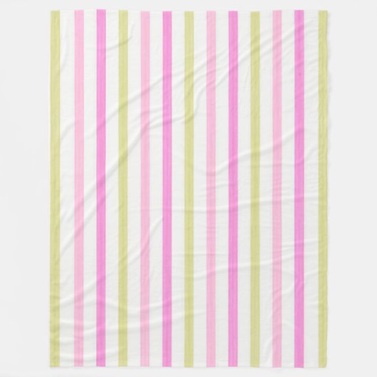 Pastellstreifen Fleecedecke (Vorderseite)