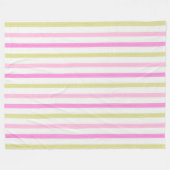 Pastellstreifen Fleecedecke (Vorderseite (Horizontal))