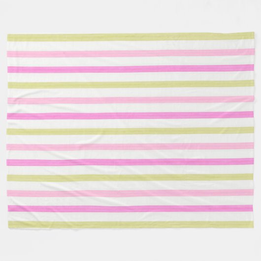 Pastellstreifen Fleecedecke (Vorderseite (Horizontal))