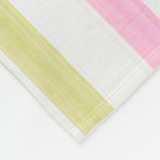 Pastellstreifen Fleecedecke (Ecke)