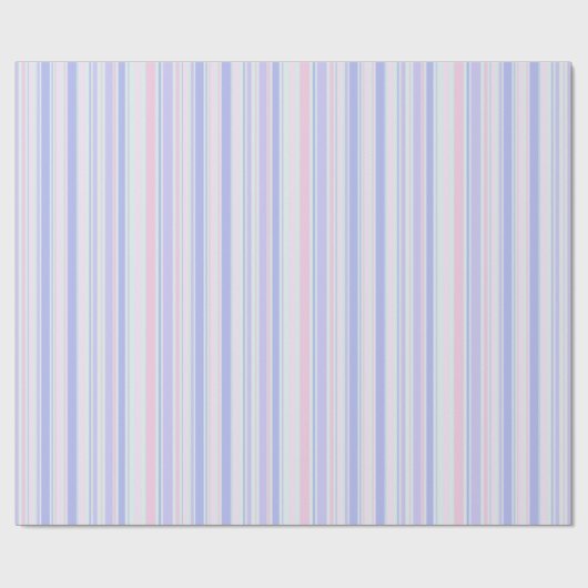 Pastellstreifen Geschenkpapier (Flach)
