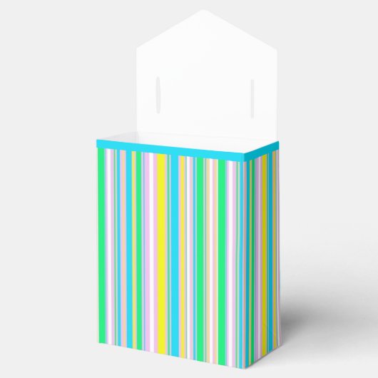 Pastellstreifen Geschenkschachtel (Geöffnet)