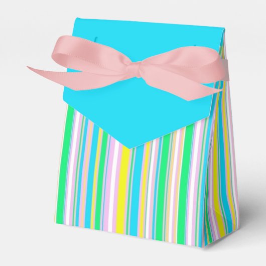 Pastellstreifen Geschenkschachtel (Vorderseite)