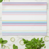 Pastellstreifen Handtuch (Gefaltet)