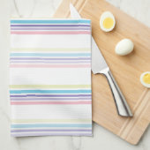 Pastellstreifen Handtuch (Viertel Falte)