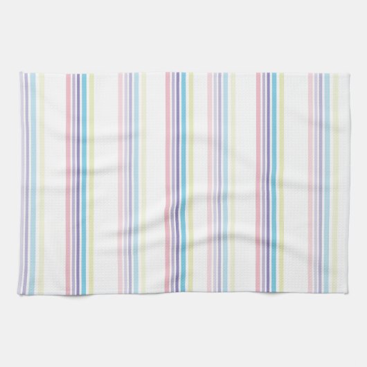 Pastellstreifen Handtuch (Horizontal)