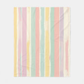 Pastellstreifen Harmonie Fleecedecke (Vorderseite)