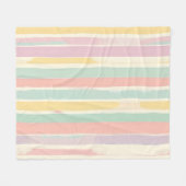 Pastellstreifen Harmonie Fleecedecke (Vorderseite (Horizontal))