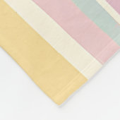 Pastellstreifen Harmonie Fleecedecke (Ecke)