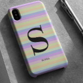 Pastellstreifen iPhone 16 Hülle