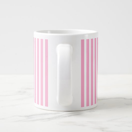 Pastellstreifen Jumbo-Tasse (Rückseite)