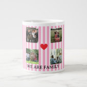 Pastellstreifen Jumbo-Tasse (Vorderseite)