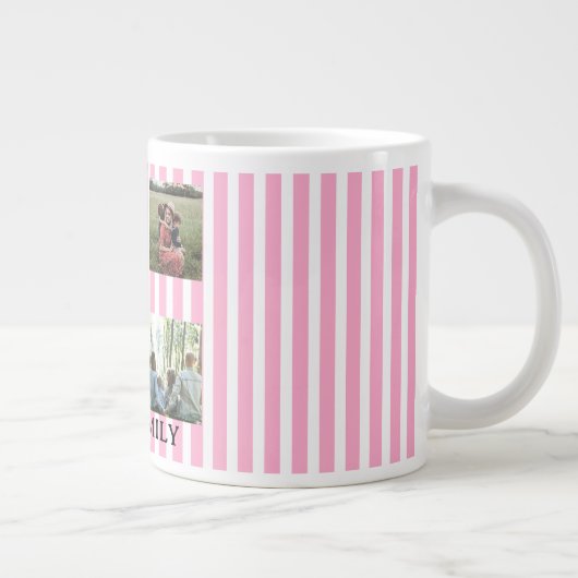 Pastellstreifen Jumbo-Tasse (Rechts)