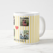 Pastellstreifen Jumbo-Tasse (Vorderseite Rechts)