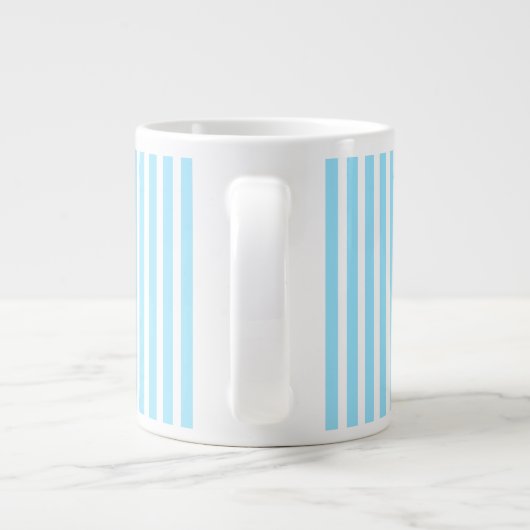 Pastellstreifen Jumbo-Tasse (Rückseite)