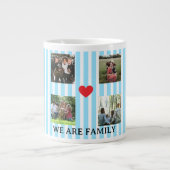 Pastellstreifen Jumbo-Tasse (Vorderseite)
