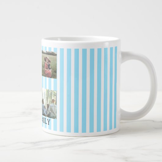 Pastellstreifen Jumbo-Tasse (Rechts)