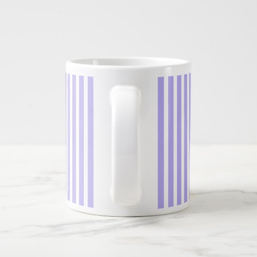 Pastellstreifen Jumbo-Tasse (Rückseite)