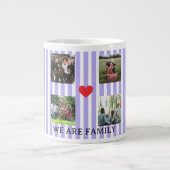 Pastellstreifen Jumbo-Tasse (Vorderseite)