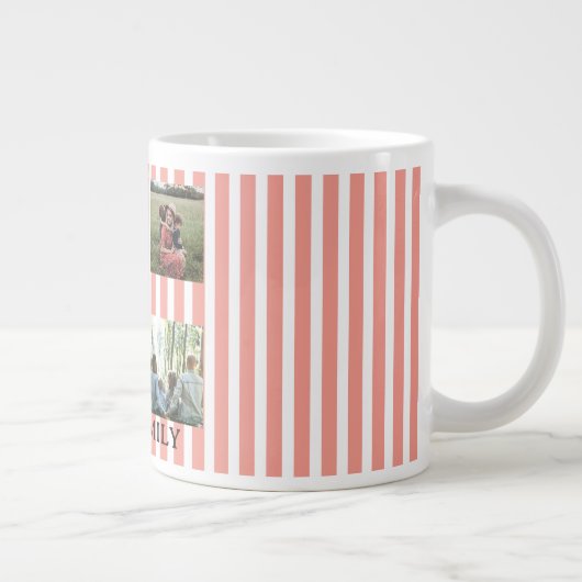 Pastellstreifen Jumbo-Tasse (Rechts)