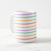 Pastellstreifen. Kaffeetasse (Vorderseite Links)