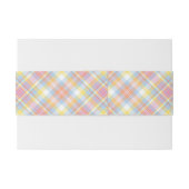 Pastellstreifen kariert einladungsbanderole (Rückseitenbeispiel)