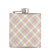 Pastellstreifen kariert flachmann (Vorderseite)