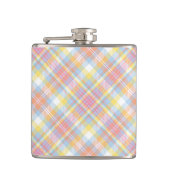 Pastellstreifen kariert flachmann (Vorderseite)