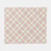 Pastellstreifen kariert fleecedecke (Vorderseite (Horizontal))