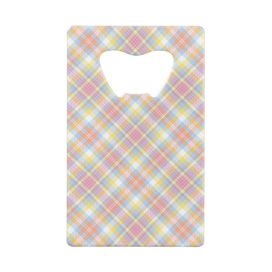 Pastellstreifen kariert geldbeutel flaschenöffner (Rückseite)